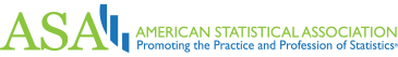 American Statisticla Association logo: Promoting the Practice and Profession of Statistics